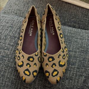 Animal print flats